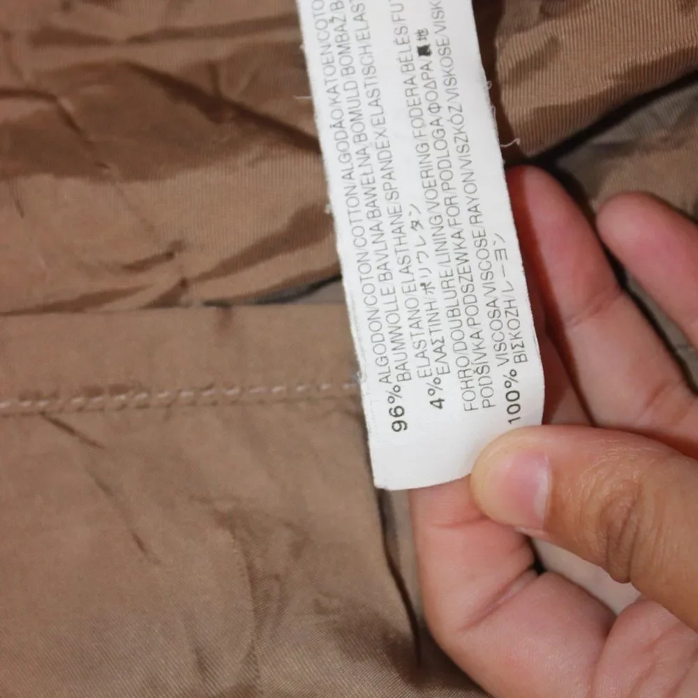 Zara Tan Collared Casual Trench Coat Women Size S